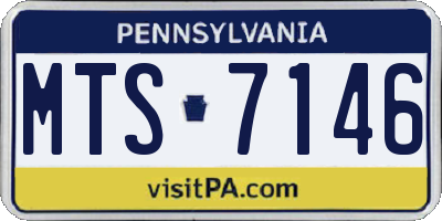 PA license plate MTS7146