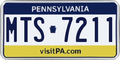 PA license plate MTS7211