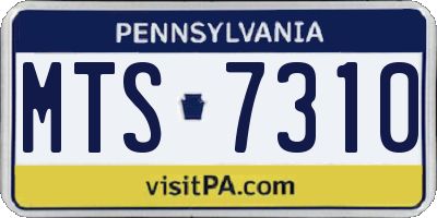 PA license plate MTS7310