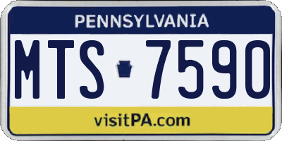 PA license plate MTS7590