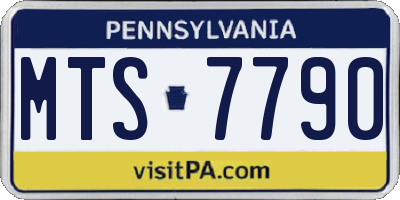 PA license plate MTS7790