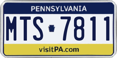 PA license plate MTS7811