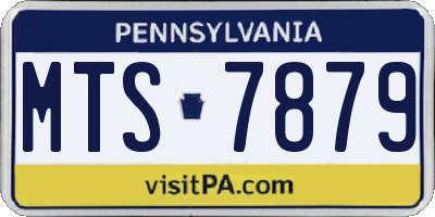 PA license plate MTS7879