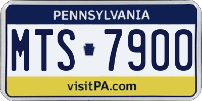 PA license plate MTS7900