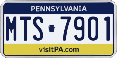 PA license plate MTS7901