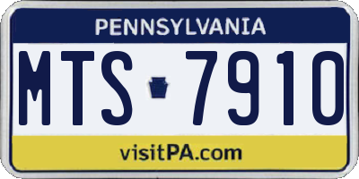 PA license plate MTS7910
