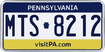 PA license plate MTS8212