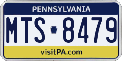 PA license plate MTS8479