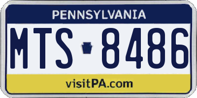 PA license plate MTS8486