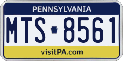 PA license plate MTS8561