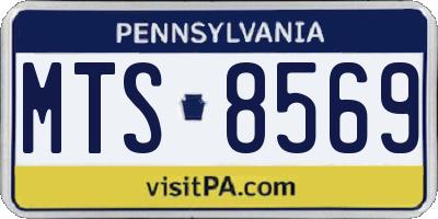 PA license plate MTS8569