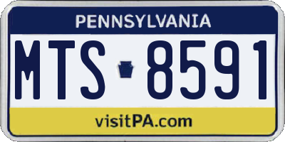PA license plate MTS8591