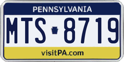 PA license plate MTS8719