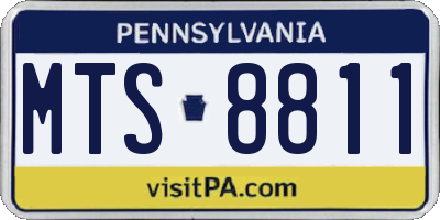 PA license plate MTS8811
