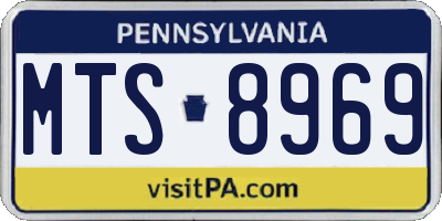 PA license plate MTS8969