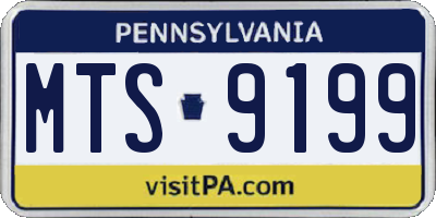 PA license plate MTS9199
