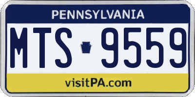 PA license plate MTS9559