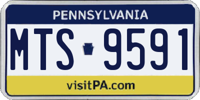 PA license plate MTS9591