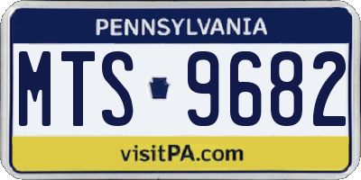 PA license plate MTS9682