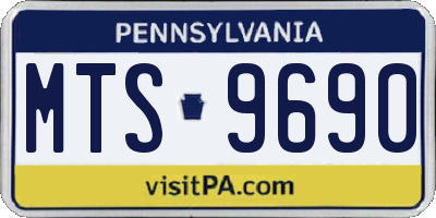 PA license plate MTS9690