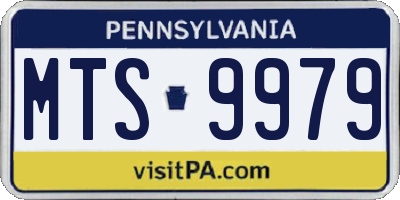 PA license plate MTS9979