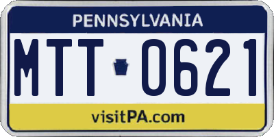 PA license plate MTT0621