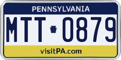 PA license plate MTT0879