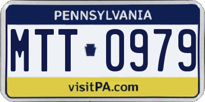 PA license plate MTT0979