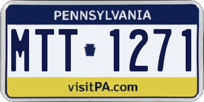 PA license plate MTT1271