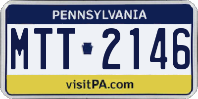 PA license plate MTT2146