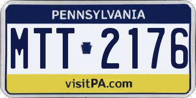 PA license plate MTT2176