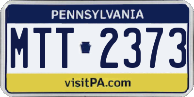 PA license plate MTT2373
