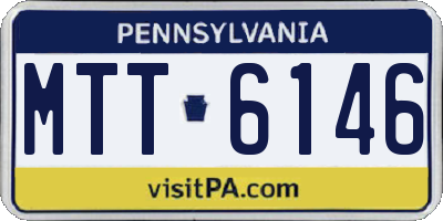 PA license plate MTT6146