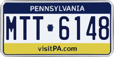PA license plate MTT6148