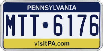PA license plate MTT6176
