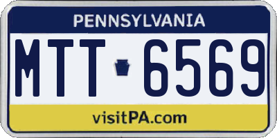 PA license plate MTT6569