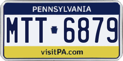 PA license plate MTT6879