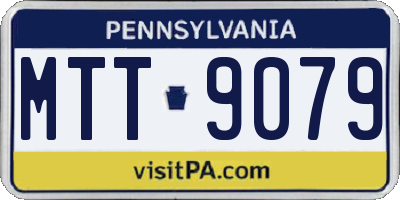PA license plate MTT9079