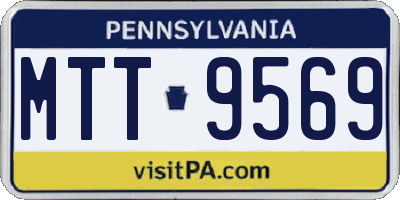 PA license plate MTT9569