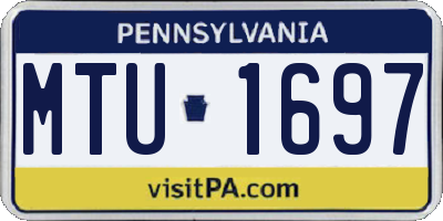 PA license plate MTU1697