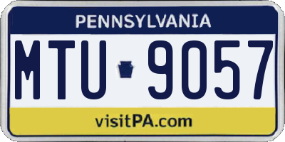 PA license plate MTU9057