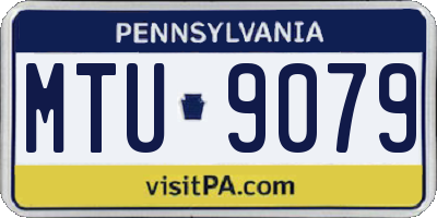 PA license plate MTU9079
