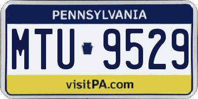 PA license plate MTU9529