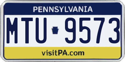 PA license plate MTU9573