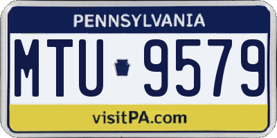 PA license plate MTU9579