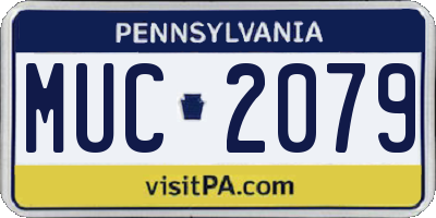 PA license plate MUC2079