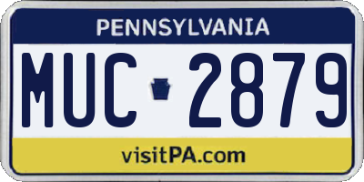 PA license plate MUC2879