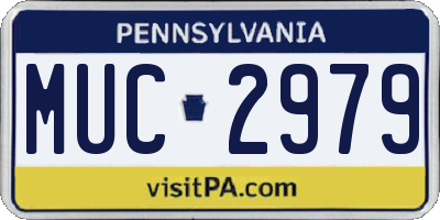 PA license plate MUC2979