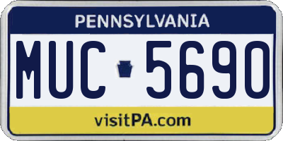 PA license plate MUC5690