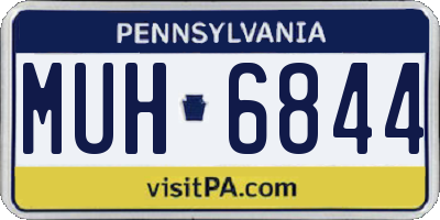 PA license plate MUH6844